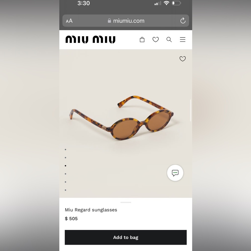 Miu Miu Regard sunglasses